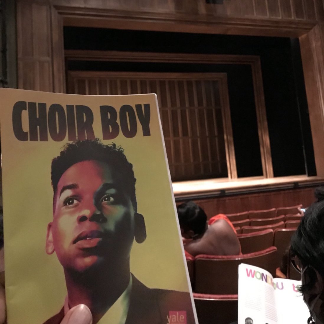 Image of playbill for Choir Boy at the Yale Rep Theater