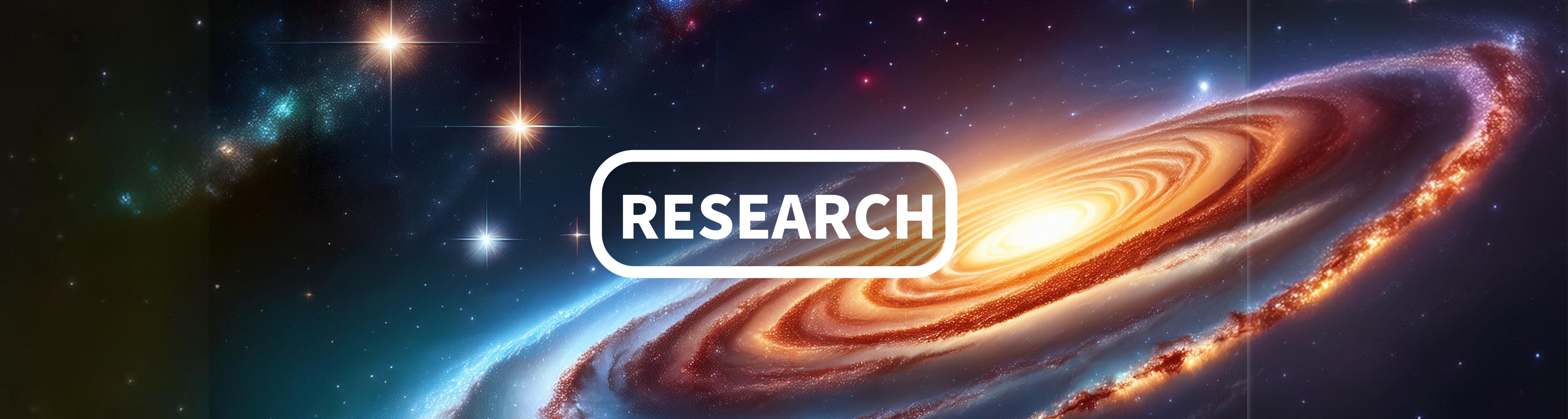 Header image showing the word Research
									against a backdrop of different astronomical objects